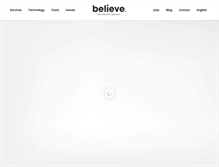 Tablet Screenshot of believemusic.com